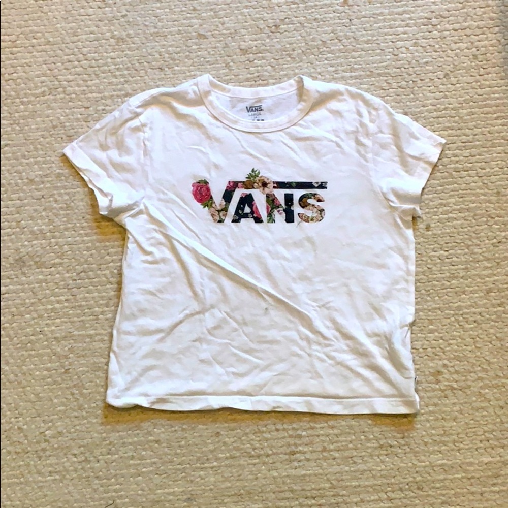 Cute Girls flower Vans top!